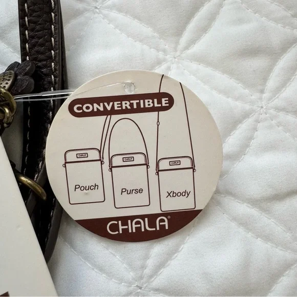 NWT - Chala Whimsy Convertible Crossbody- Teal Brown - Sea Turtle Ocean - Picture 4 of 9